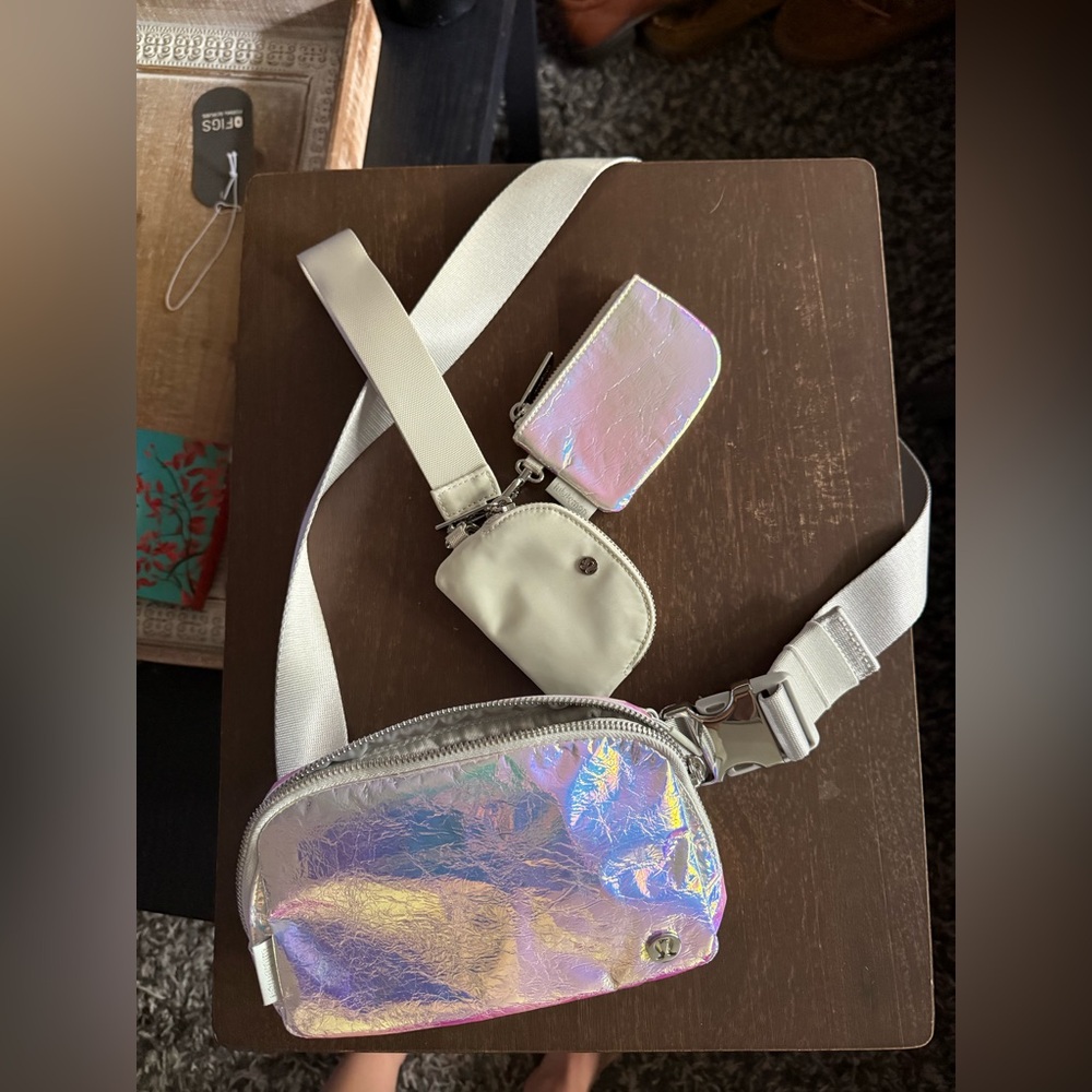 lululemon athletica Iridescent and Cream Crossbody Bag